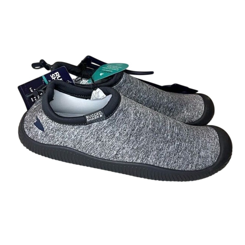 Rugged Shark Mens Riptide Water Shoes Grey Black MNRS25SG773E Size‎ 12 NEW